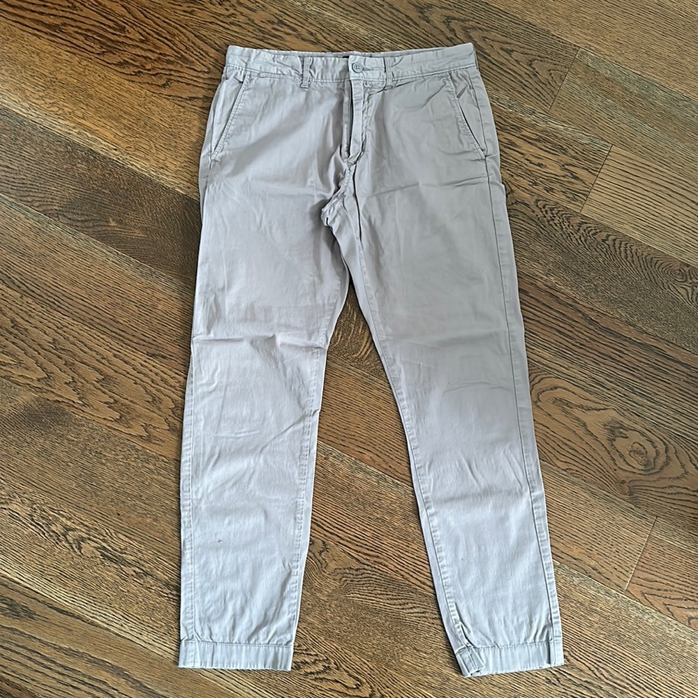 JCrew 484 Light Grey Chinos